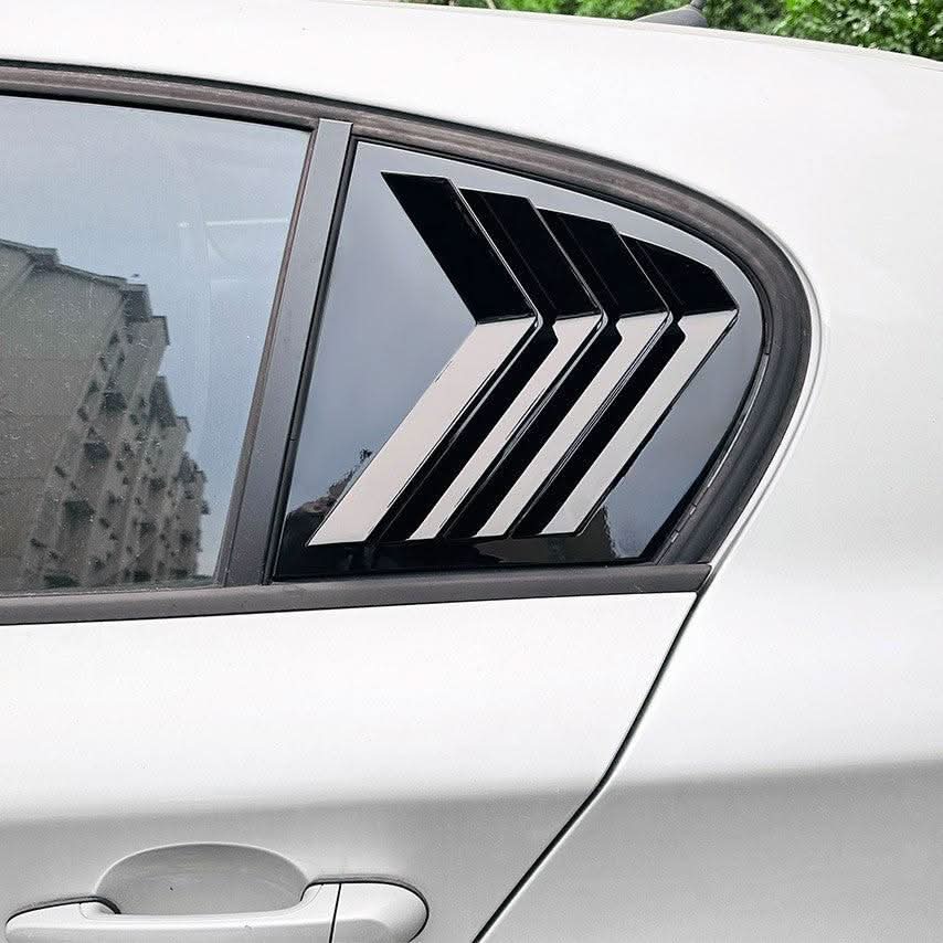 Gloss Black Window Louver Vents for BMW 1 Series E87 2005-2011