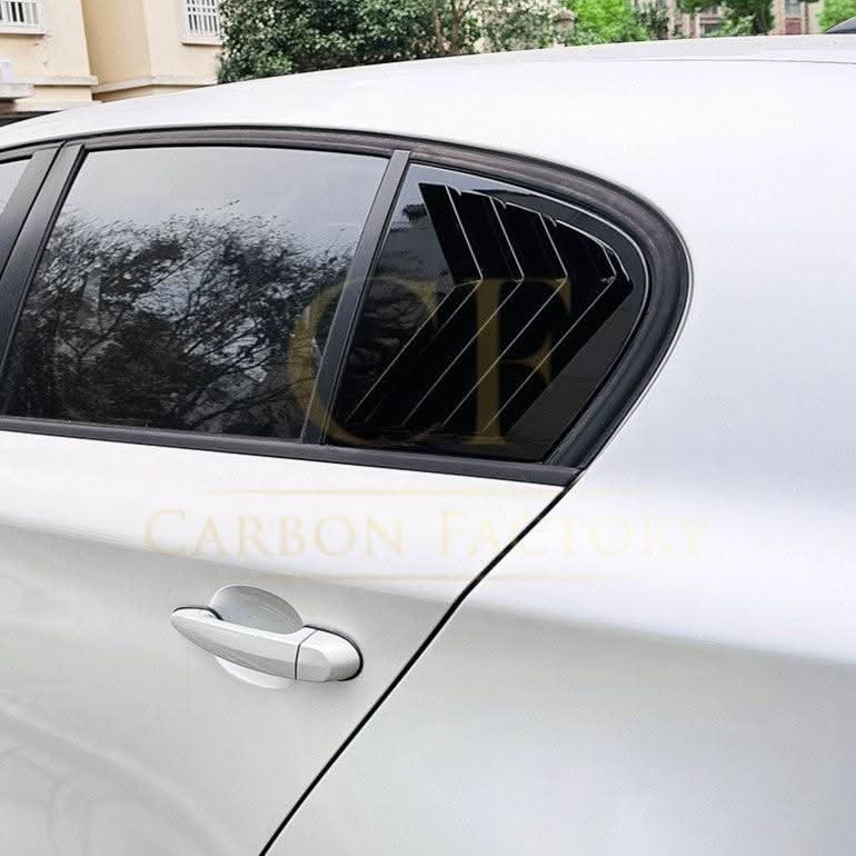 Gloss Black Window Louver Vents for BMW 1 Series E87 2005-2011
