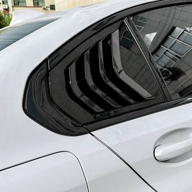 Gloss Black Window Louver Vents for BMW 3 Series G20 19-25
