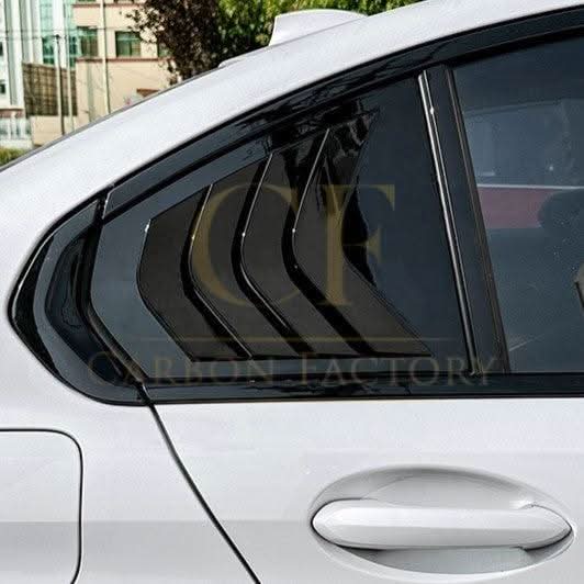 Gloss Black Window Louver Vents for BMW 3 Series G20 19-25