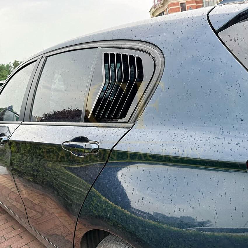 Gloss Black Window Louver Vents for BMW F20 F21 1 Series 11-19