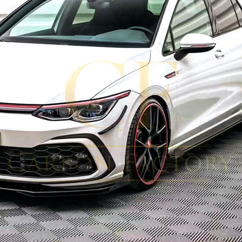 MAX Style Gloss Black Front Bumper Trims for VW Golf MK8 21-23