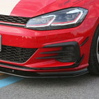 RZ Style Gloss Black Front Canards for VW Golf MK7.5 GTI 17-20