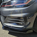 RZ Style Gloss Black Front Canards for VW Golf MK7.5 GTI 17-20