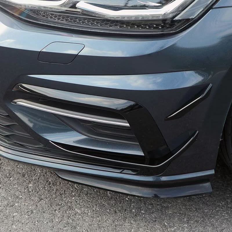 RZ Style Gloss Black Front Canards for VW Golf MK7.5 R-LINE / R 17-20