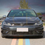 RZ Style Gloss Black Front Canards for VW Golf MK7.5 R-LINE / R 17-20