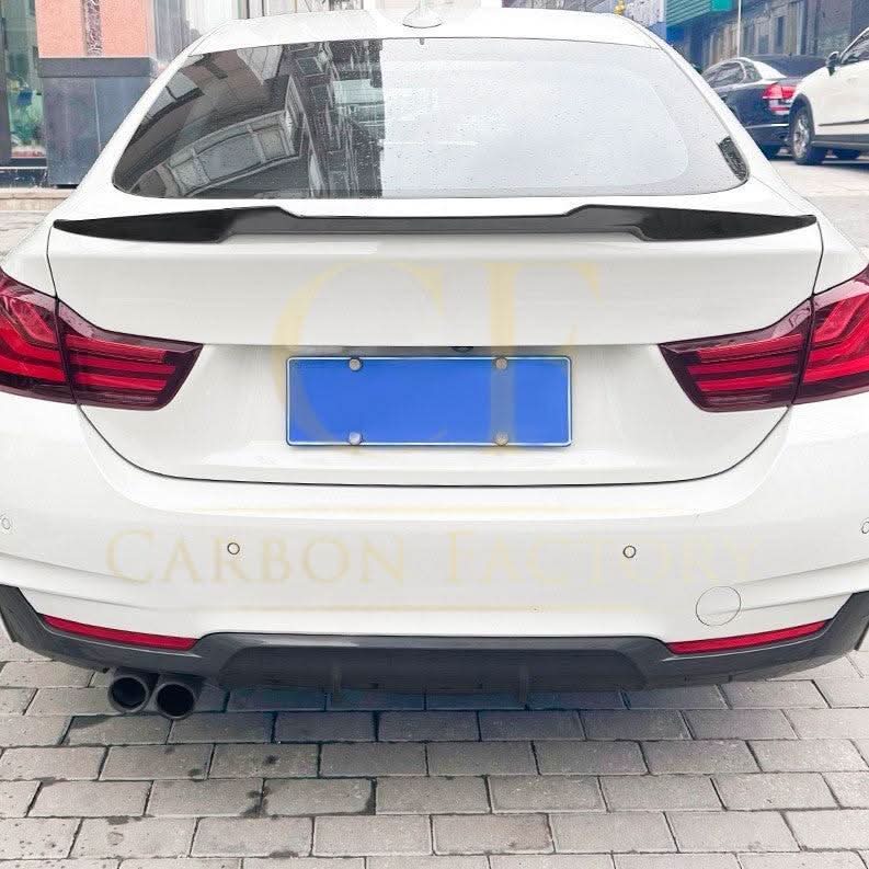 Small V Style Gloss Black Spoiler for BMW F36 4 Series Gran Coupe 14-20