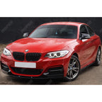 Gloss Black For BMW 2 Series F22 F23 M Sport Front Splitter 2013-2021