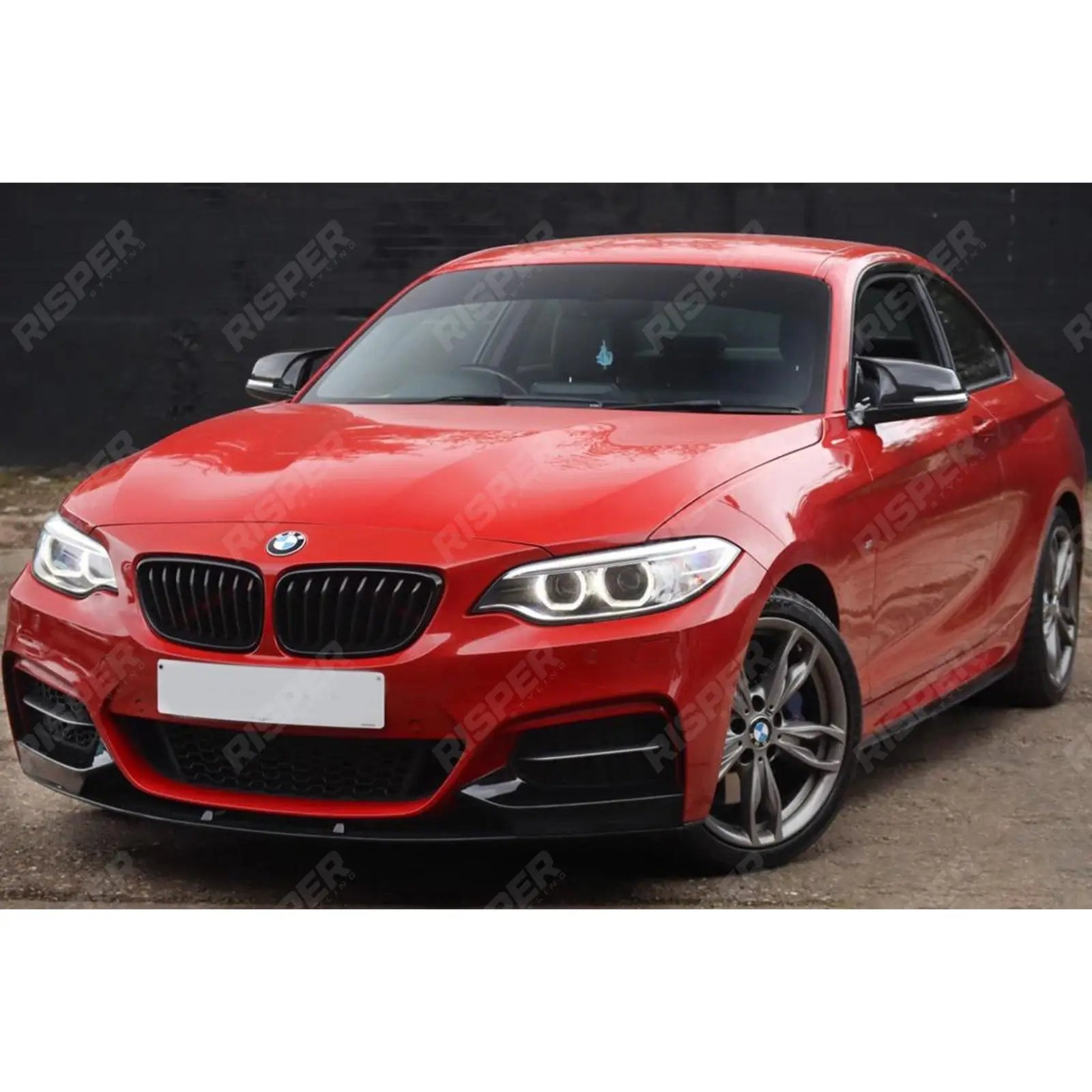 Gloss Black For BMW 2 Series F22 F23 M Sport Front Splitter 2013-2021