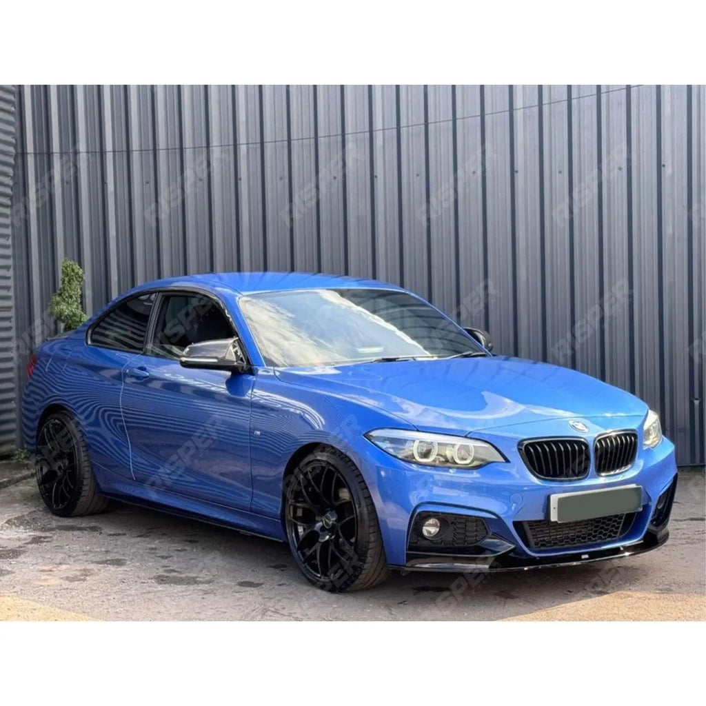 Gloss Black For BMW 2 Series F22 F23 M Sport Front Splitter 2013-2021