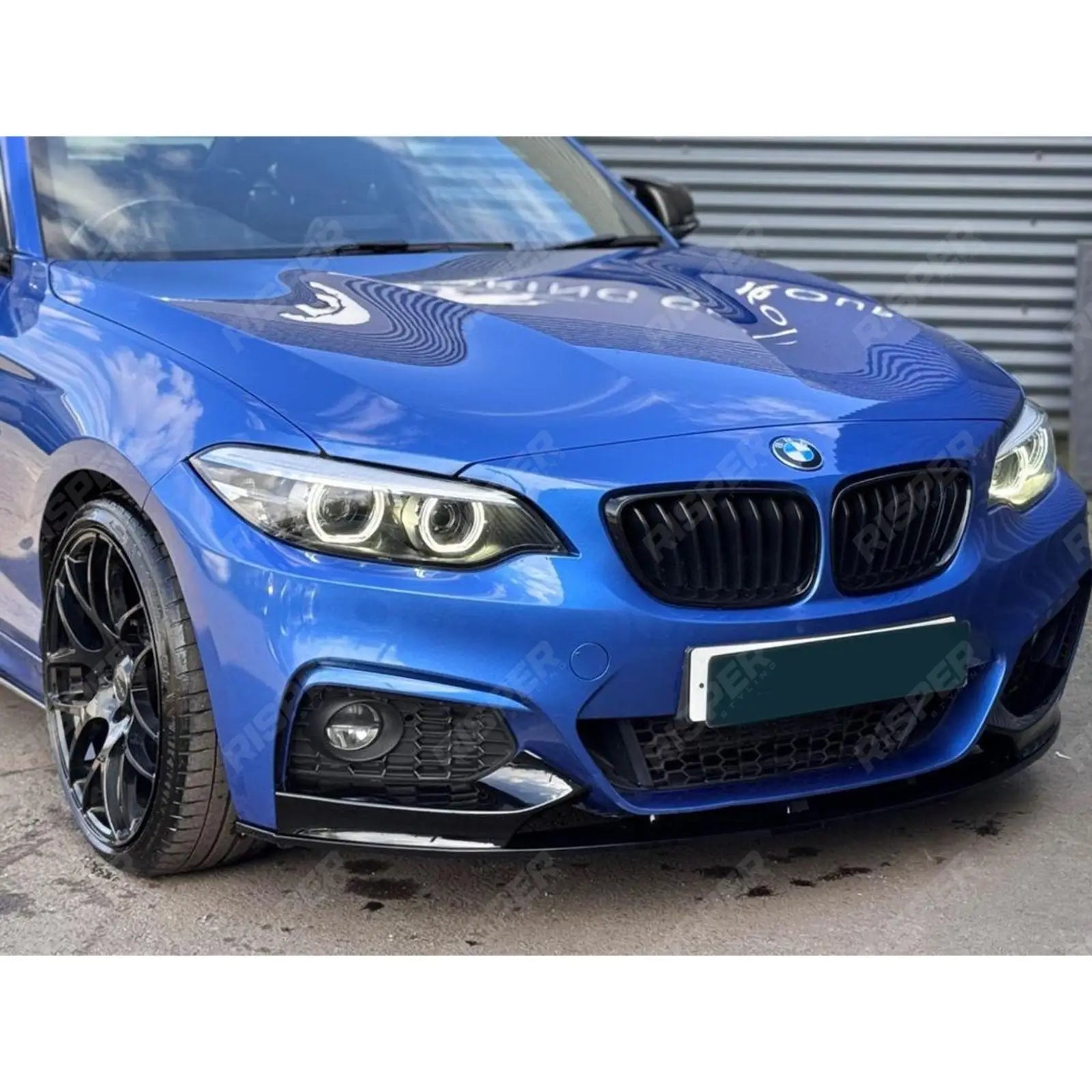Gloss Black For BMW 2 Series F22 F23 M Sport Front Splitter 2013-2021