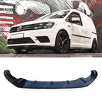 Gloss Black Front Splitter For VW Caddy 2015 Onwards