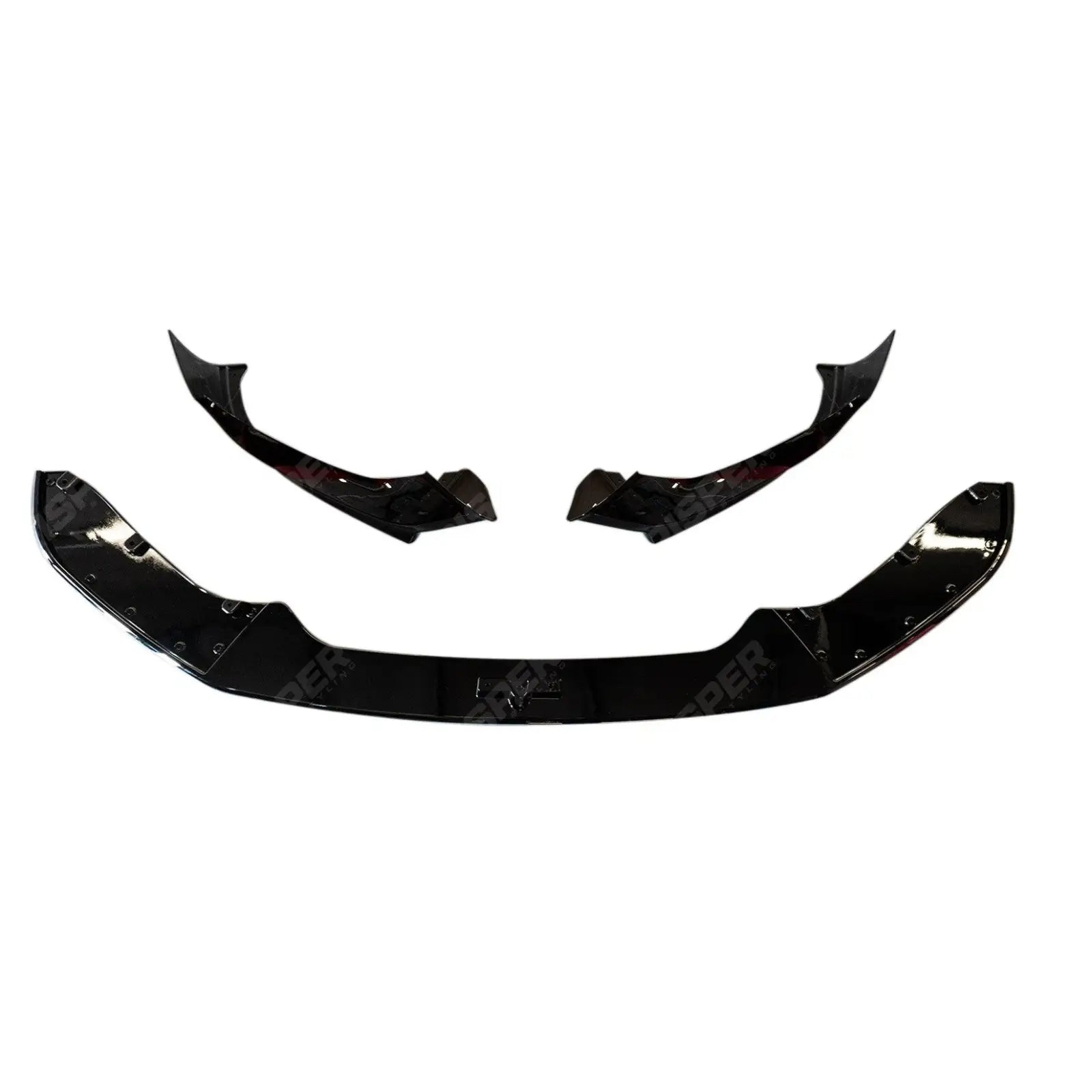 Gloss Black Front Splitter Lip For BMW 1 Series F20 M Sport LCI Facelift 2015-2019