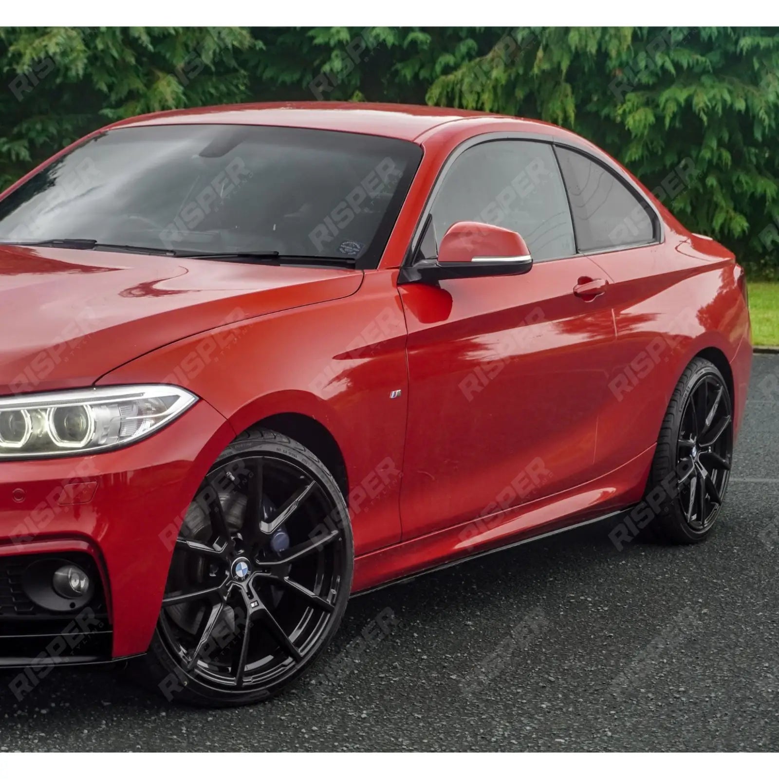 Gloss Black Full Aero Body Kit Diffuser 00____ For BMW 2 Series F22 M Sport 2014-2021