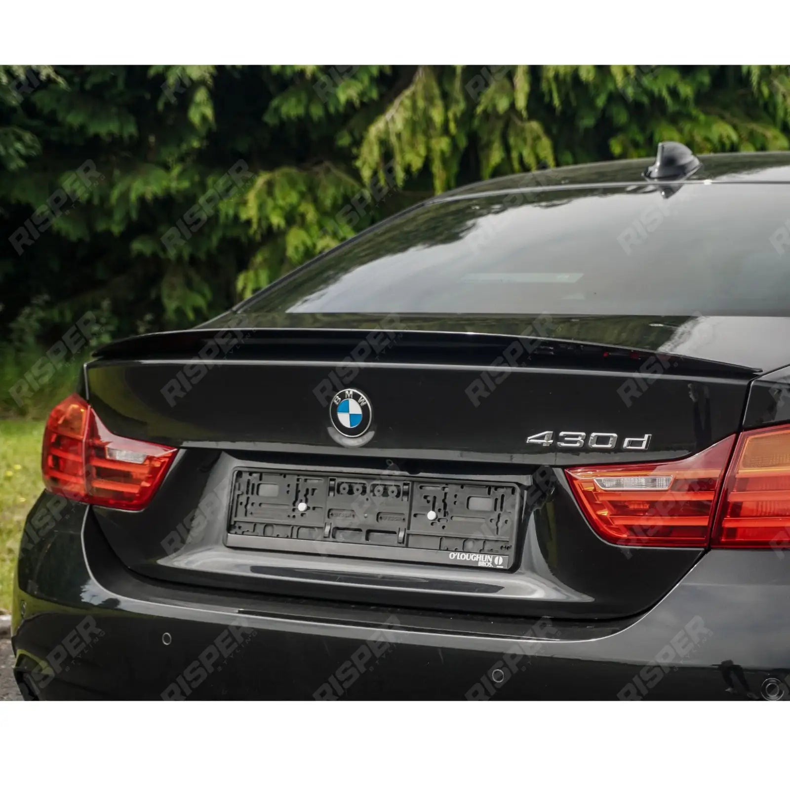 Gloss Black Full Aero Body Lip Kit Diffuser 00___ For BMW 4 Series F32 M Sport 2014-2020