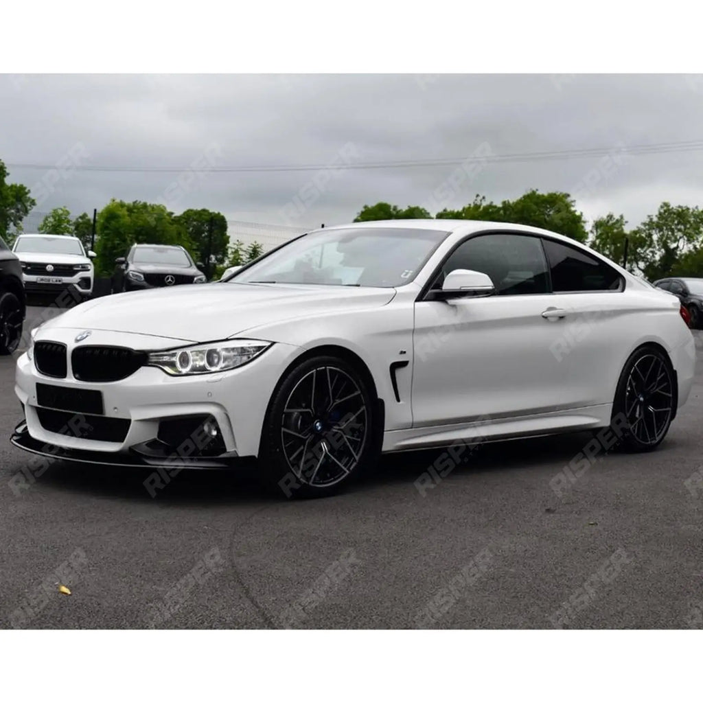 Gloss Black Full Aero Body Lip Kit Diffuser 00__00 For BMW 4 Series F32 M Sport 2014-2020