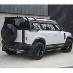 Gloss Black Full Exterior Moulding Set (10pc) For Land Rover Defender L663 110 2020 On