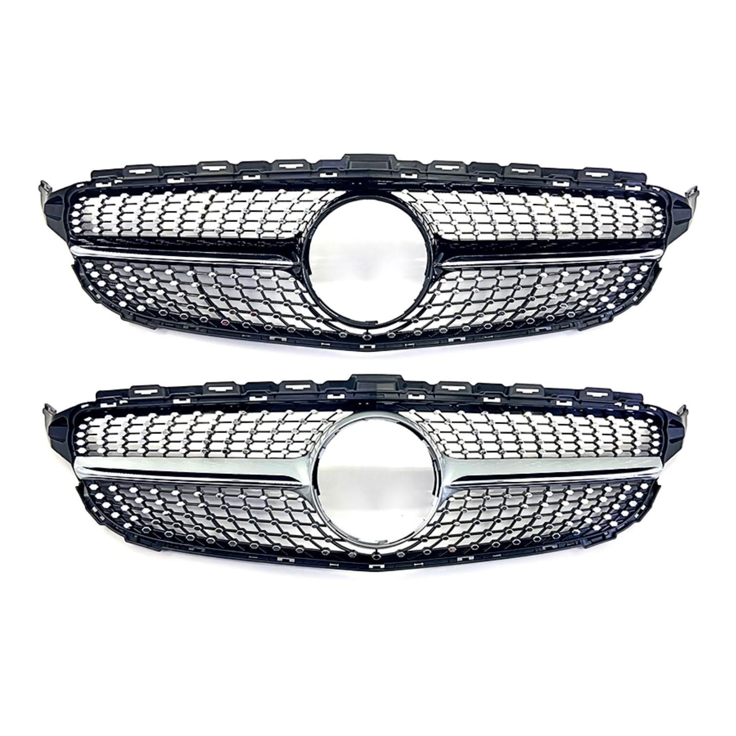 Diamond Style Front Grille for Mercedes Benz W205 C Class 14-18