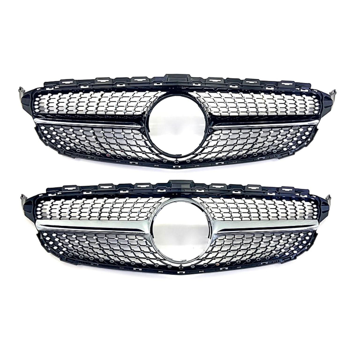 Diamond Style Front Grille for Mercedes Benz W205 C Class 14-18