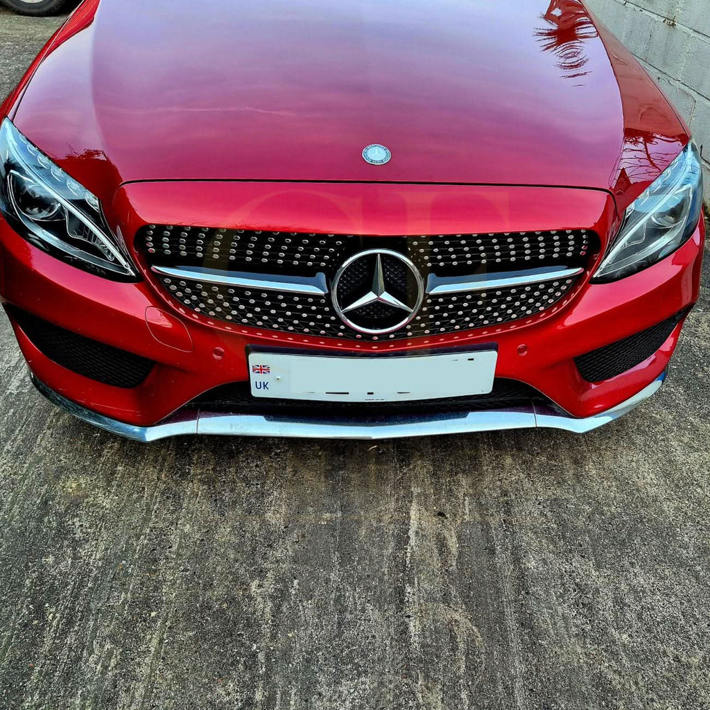 Diamond Style Front Grille for Mercedes Benz W205 C Class 14-18