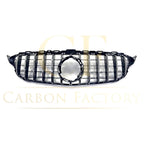 GT Style Silver Front Grille for Mercedes Benz W205 C Class 19-21
