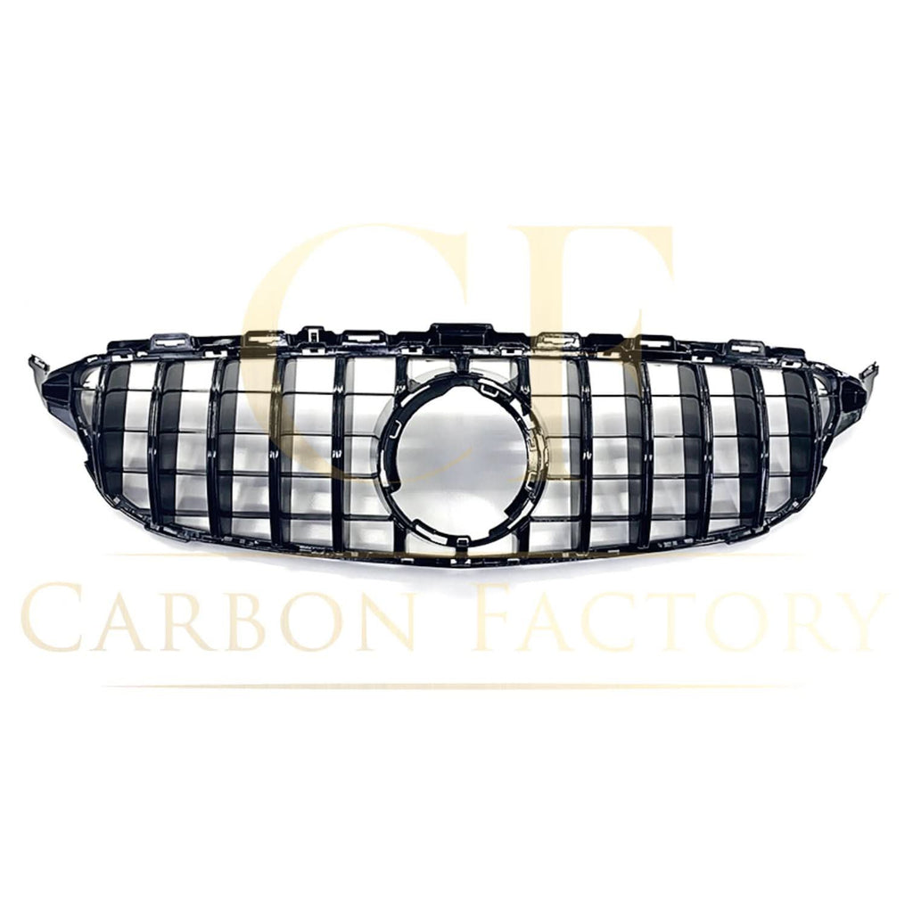 GT Style Silver Front Grille for Mercedes Benz W205 C Class 19-21