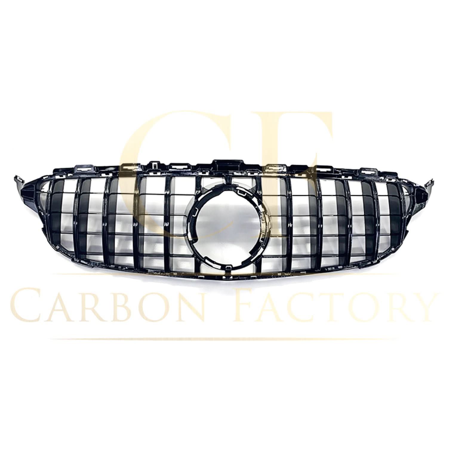 GT Style Silver Front Grille for Mercedes Benz W205 C Class 19-21