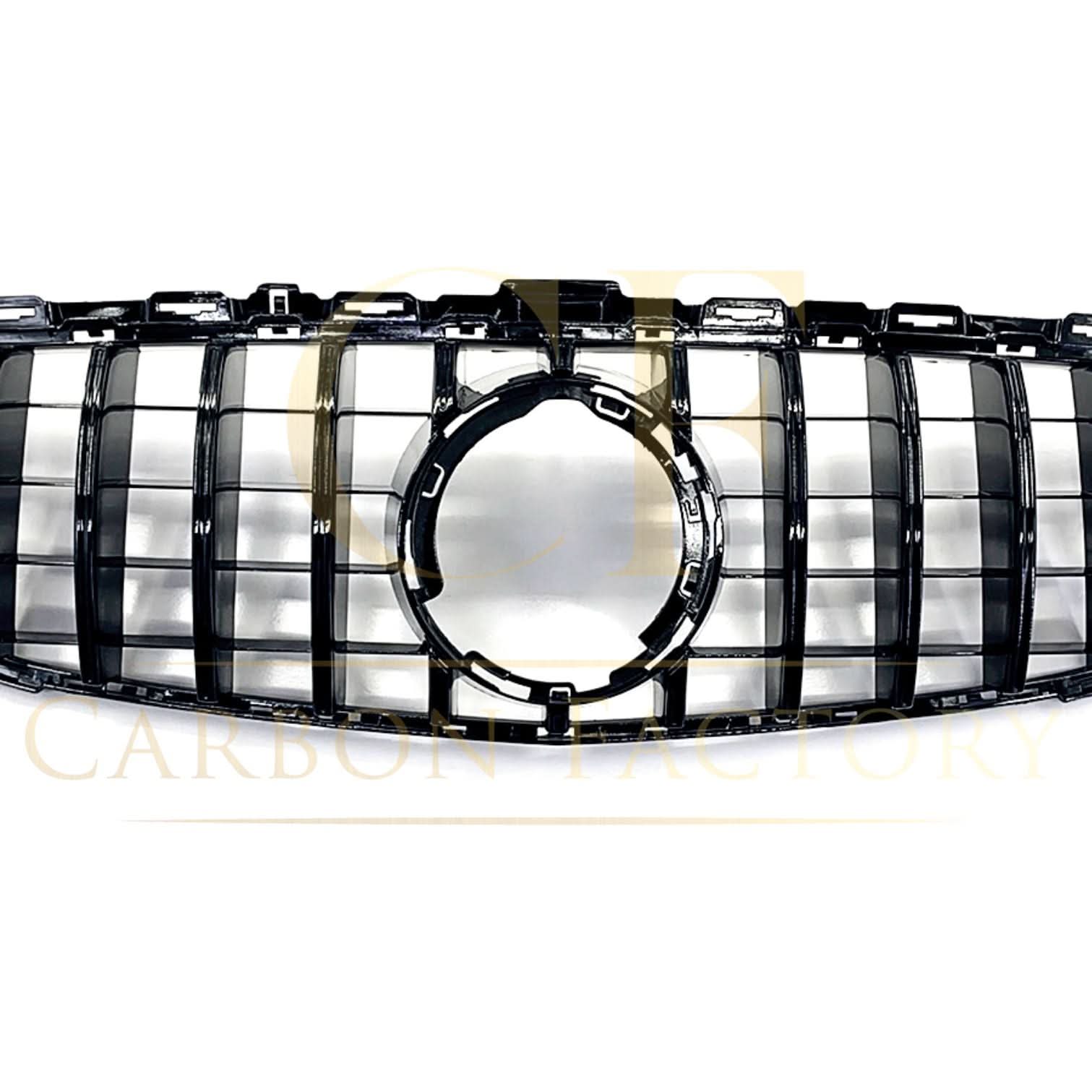 GT Style Silver Front Grille for Mercedes Benz W205 C Class 19-21