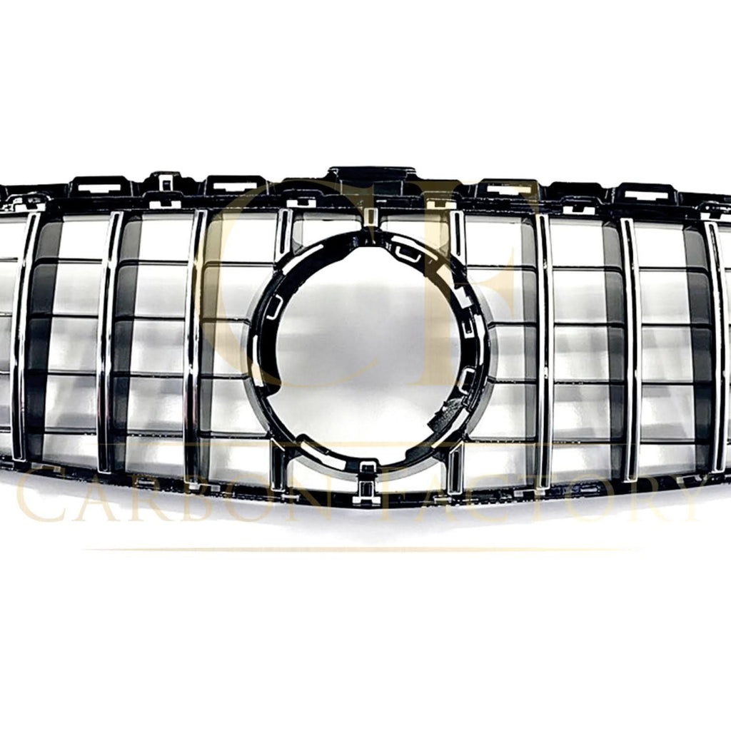 GT Style Silver Front Grille for Mercedes Benz W205 C Class 19-21