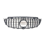 Gloss Black GT Panamericana Grill For Mercedes E-Class W213 17-20 -