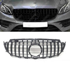 Gloss Black GT Panamericana Grill For Mercedes E-Class W213 2017-2020