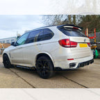 Carbon Factory Style Gloss Black Body Kit Splitter Diffuser Side Skirts Spoiler for BMW F15 X5 13-18