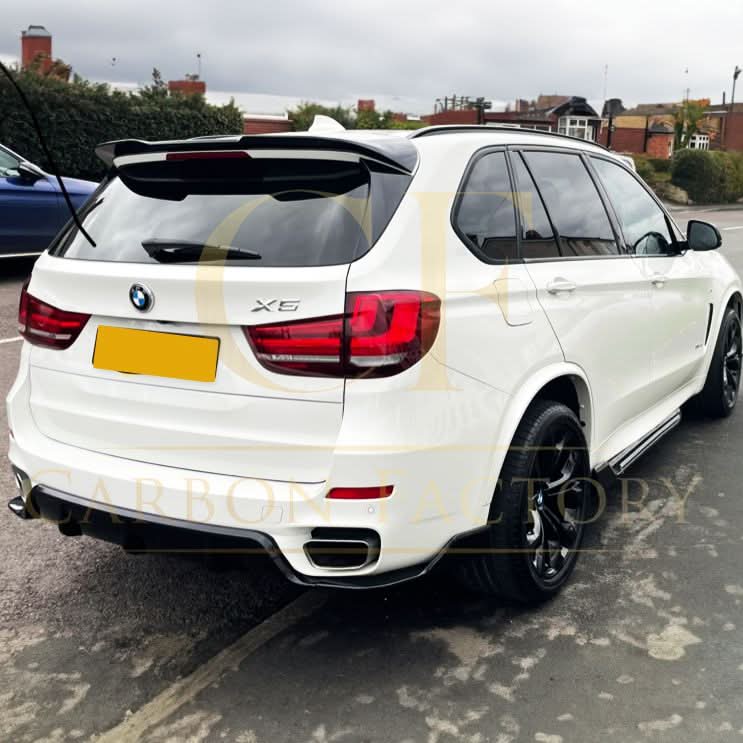 Carbon Factory Style Gloss Black Body Kit Splitter Diffuser Side Skirts Spoiler for BMW F15 X5 13-18