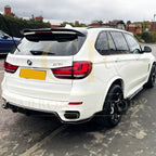 Carbon Factory Style Gloss Black Body Kit Splitter Diffuser Side Skirts Spoiler for BMW F15 X5 13-18