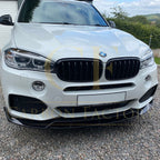Carbon Factory Style Gloss Black Body Kit Splitter Diffuser Side Skirts Spoiler for BMW F15 X5 13-18