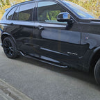 Carbon Factory Style Gloss Black Body Kit Splitter Diffuser Side Skirts Spoiler for BMW F15 X5 13-18