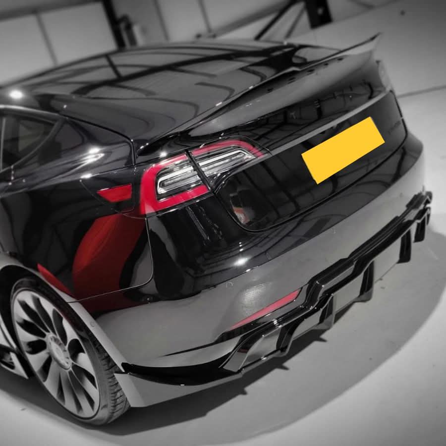 Competition Style Gloss Black Kit for Tesla Model 3 16-23