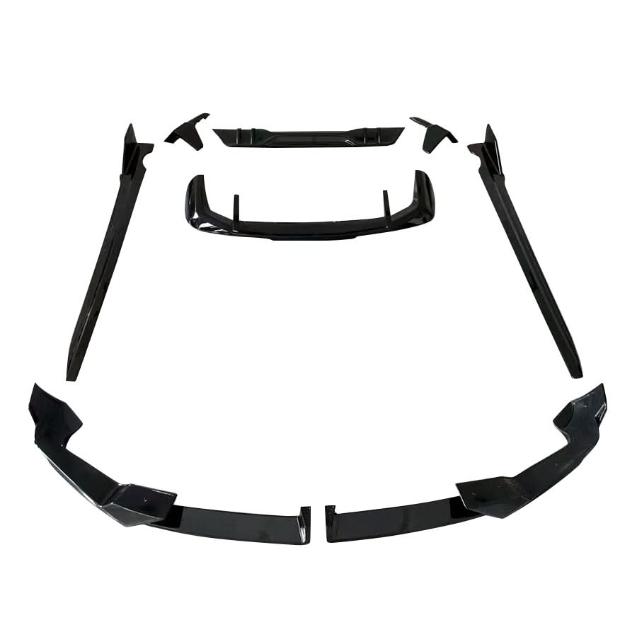 Gloss Black Body Kit 1 Splitter Diffuser Side Skirts Spoiler for BMW G05 LCI X5 23-Present (No Exhaust Tips)