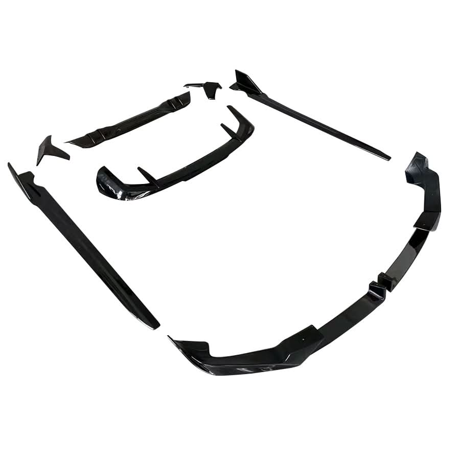 Gloss Black Body Kit 1 Splitter Diffuser Side Skirts Spoiler for BMW G05 LCI X5 23-Present (No Exhaust Tips)