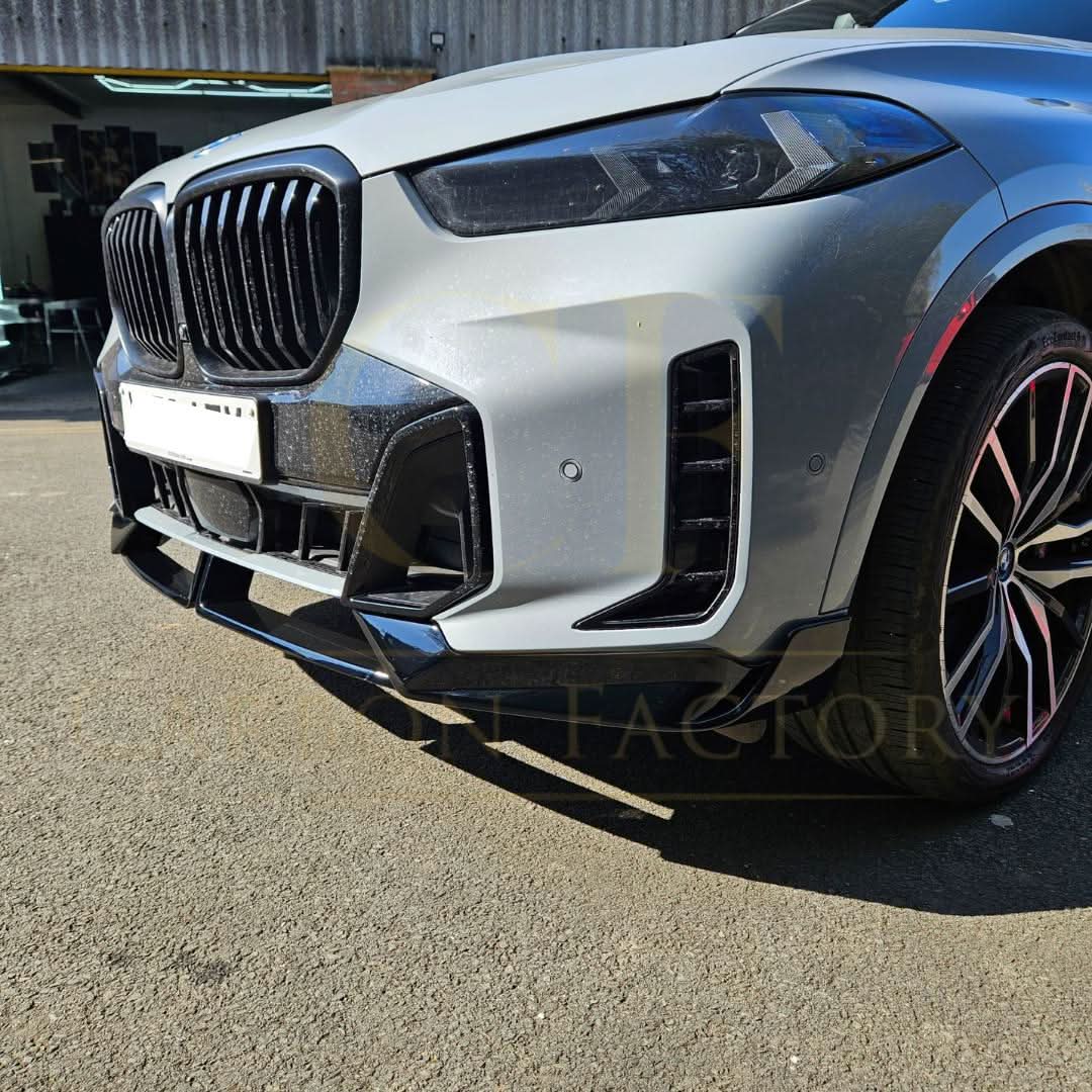 Gloss Black Body Kit 1 Splitter Diffuser Side Skirts Spoiler for BMW G05 LCI X5 23-Present (No Exhaust Tips)