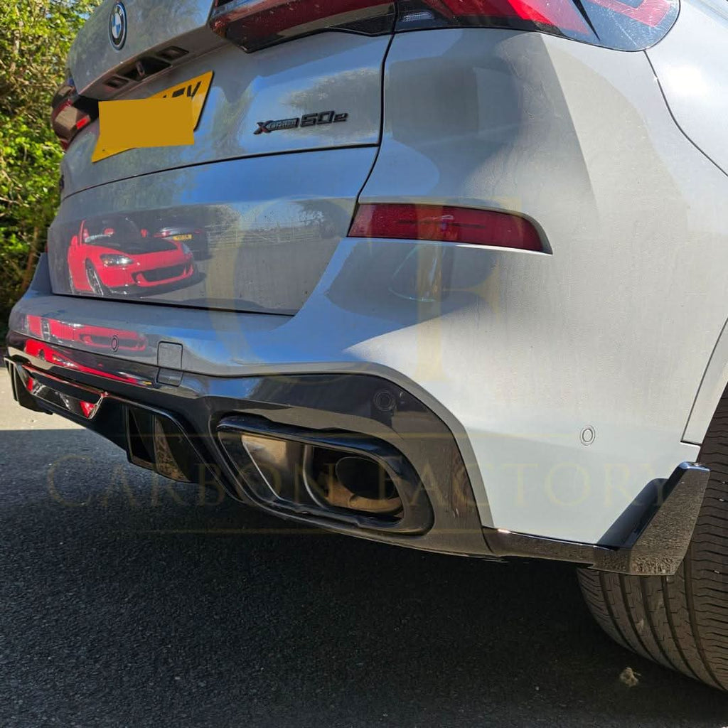 Gloss Black Body Kit 1 Splitter Diffuser Side Skirts Spoiler for BMW G05 LCI X5 23-Present (No Exhaust Tips)