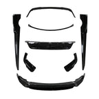 Gloss Black Body Kit 2 Splitter Diffuser Side Skirts Spoiler for BMW G05 LCI X5 23-Present