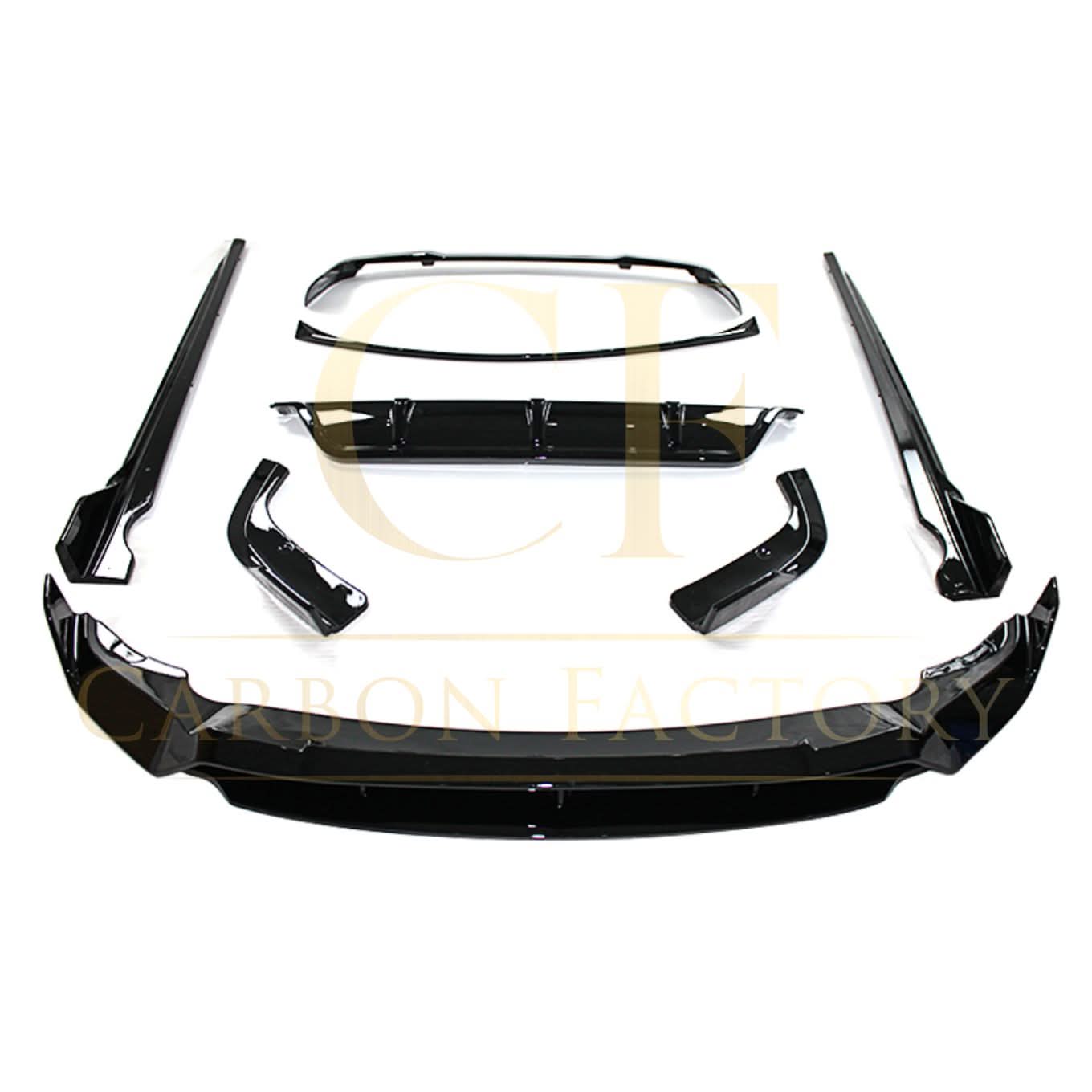 Gloss Black Body Kit 2 Splitter Diffuser Side Skirts Spoiler for BMW G05 LCI X5 23-Present
