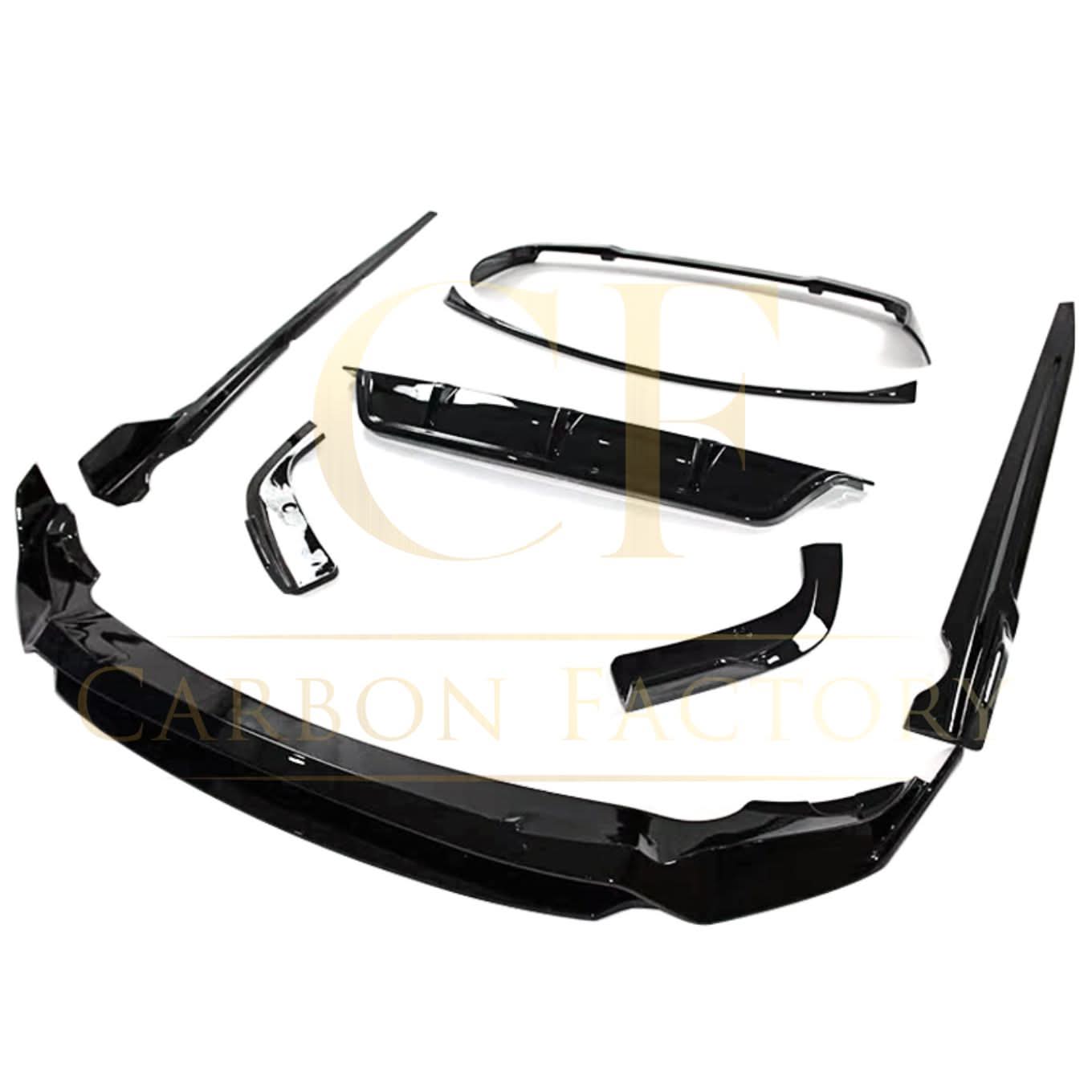 Gloss Black Body Kit 2 Splitter Diffuser Side Skirts Spoiler for BMW G05 LCI X5 23-Present