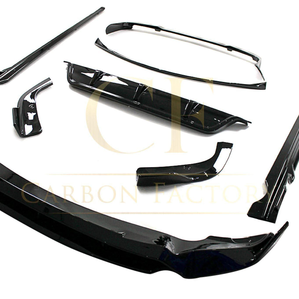 Gloss Black Body Kit 2 Splitter Diffuser Side Skirts Spoiler for BMW G05 LCI X5 23-Present
