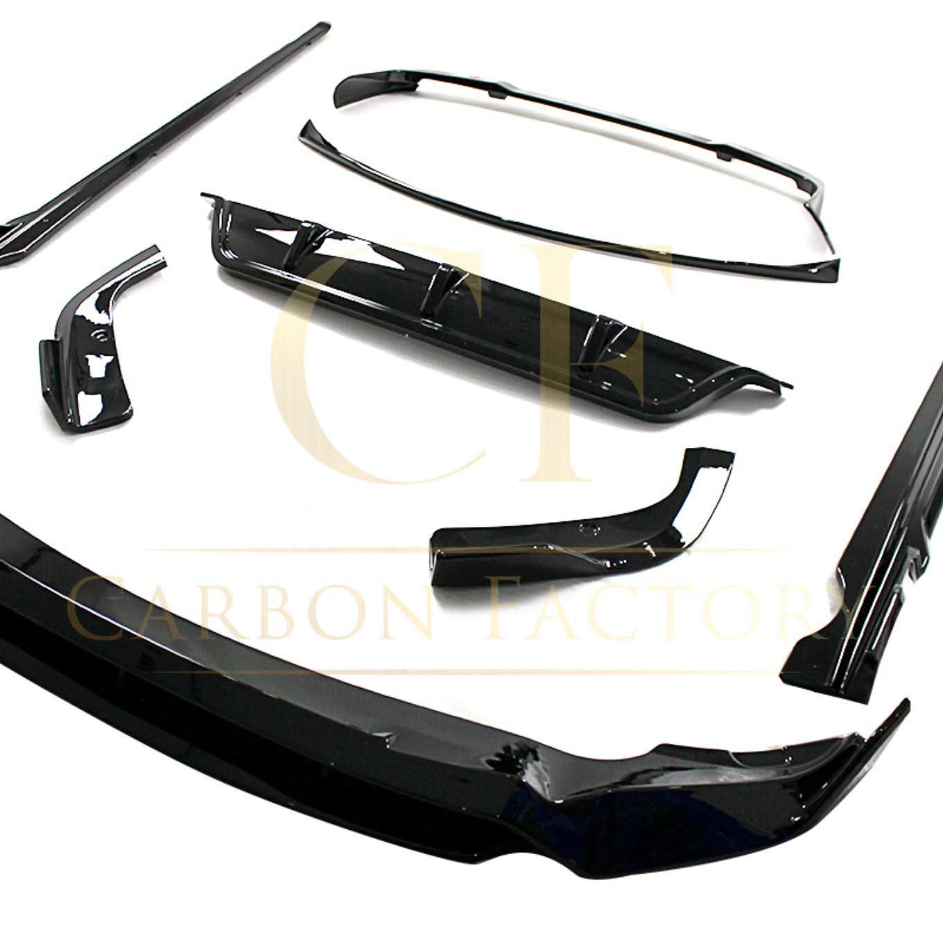 Gloss Black Body Kit 2 Splitter Diffuser Side Skirts Spoiler for BMW G05 LCI X5 23-Present