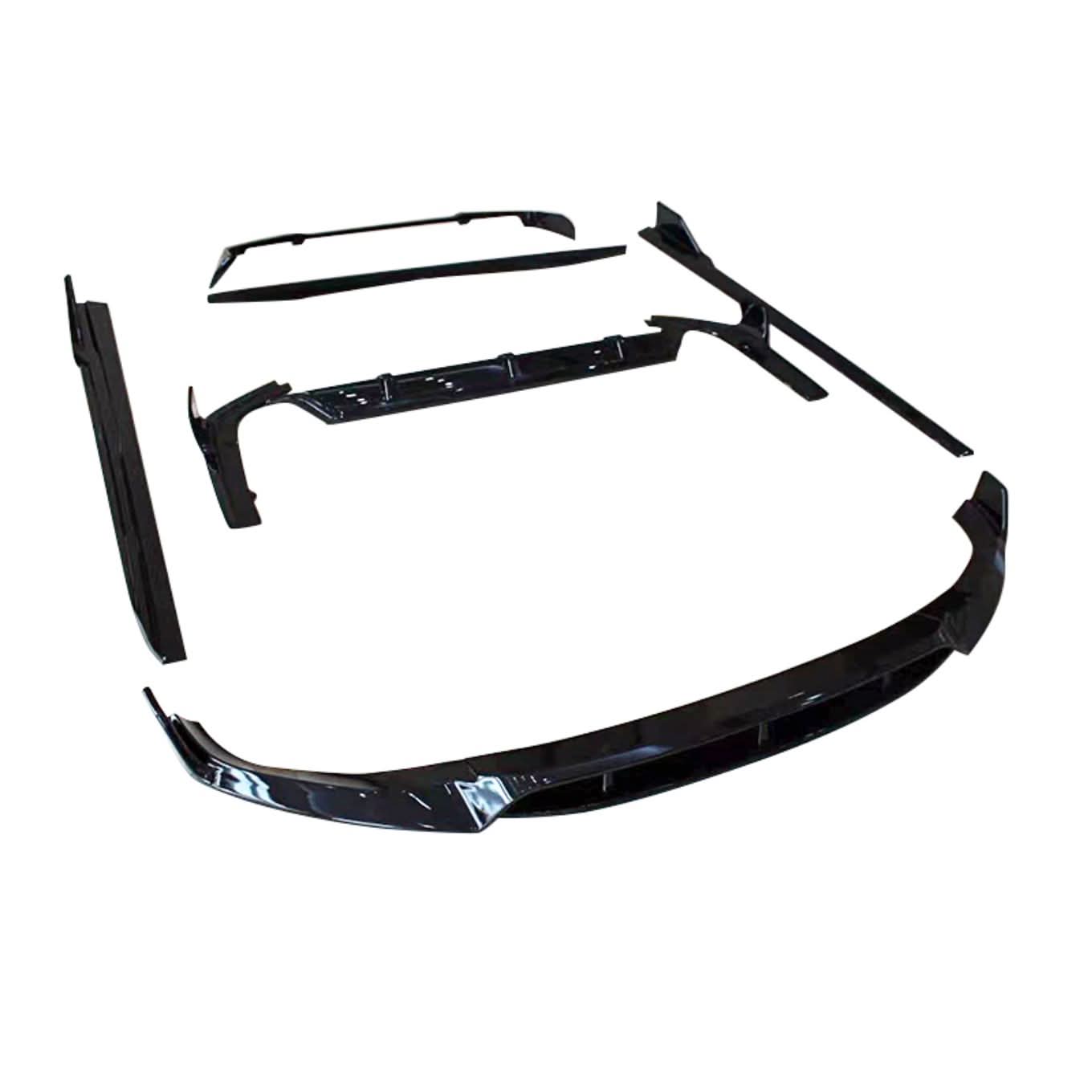 Gloss Black Body Kit 2 Splitter Diffuser Side Skirts Spoiler for BMW G07 LCI X7 23-Present