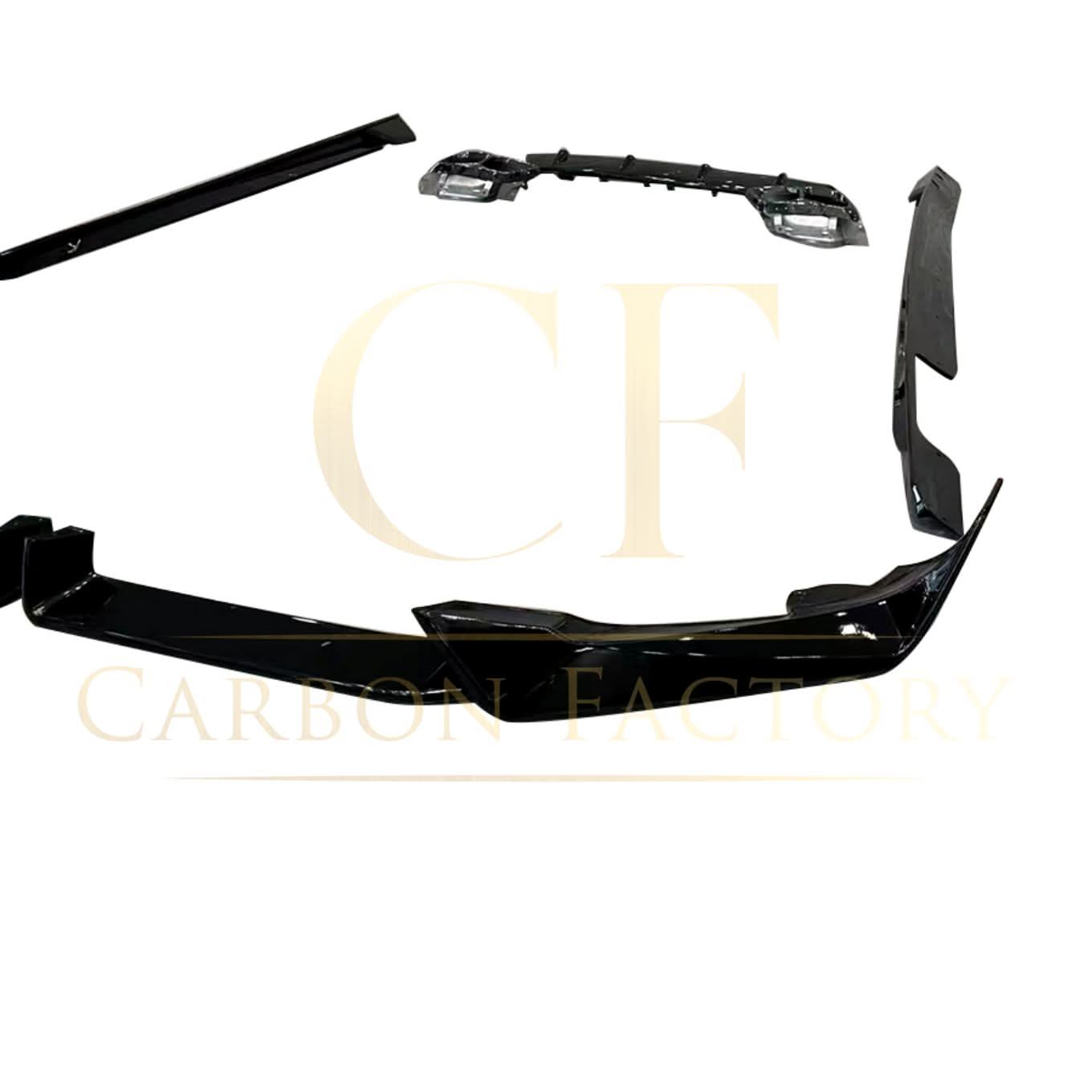 Gloss Black Body Kit Splitter Diffuser Side Skirts  for BMW G06 LCI X6 23-Present