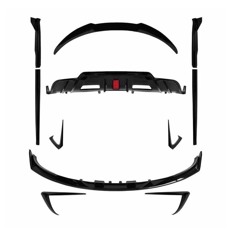 TR Style Gloss Black Kit with LED Diffuser for Tesla Model 3 16-23