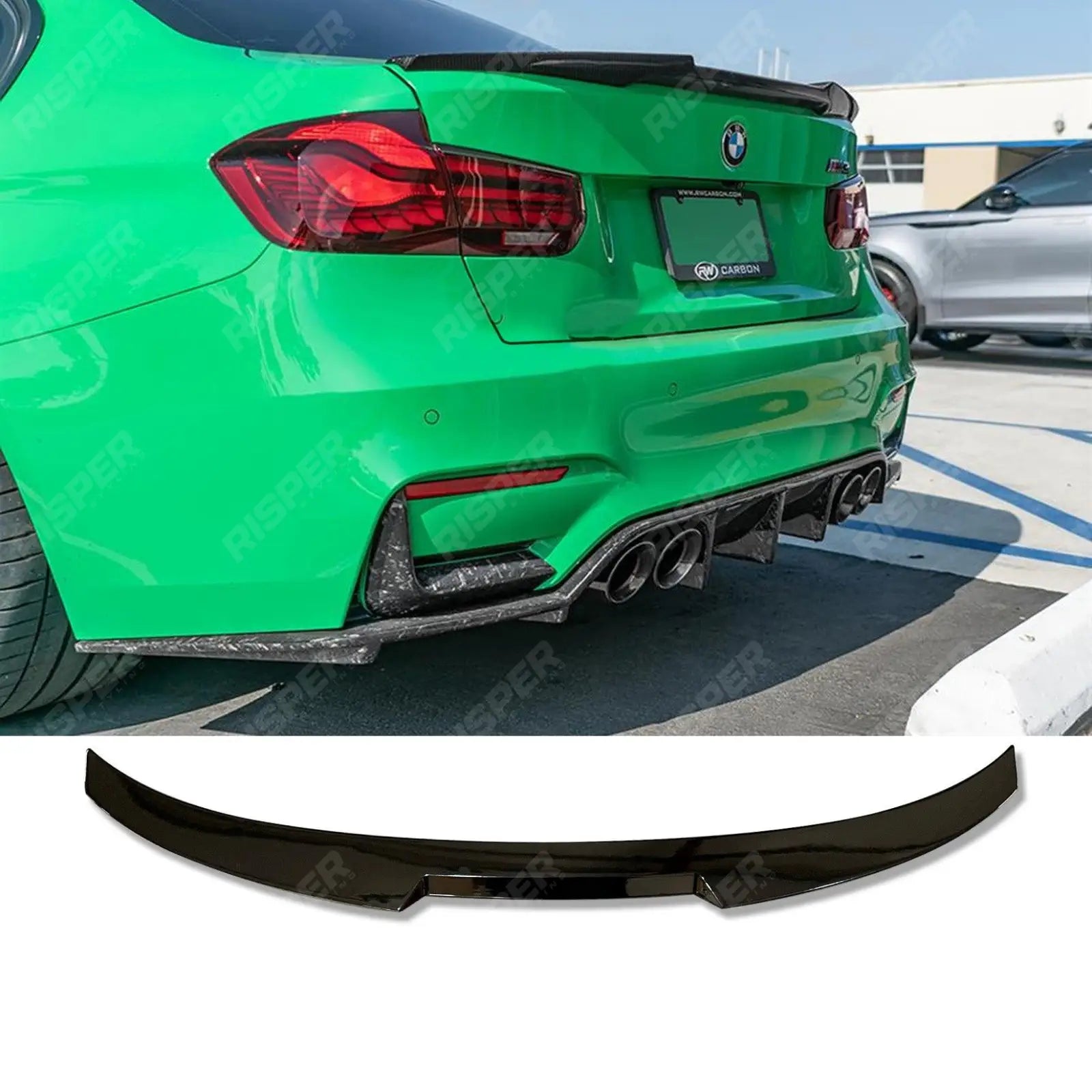 Gloss Black M3 Style Rear Spoiler For BMW 3 Series F30/F35/F80 2011-2019